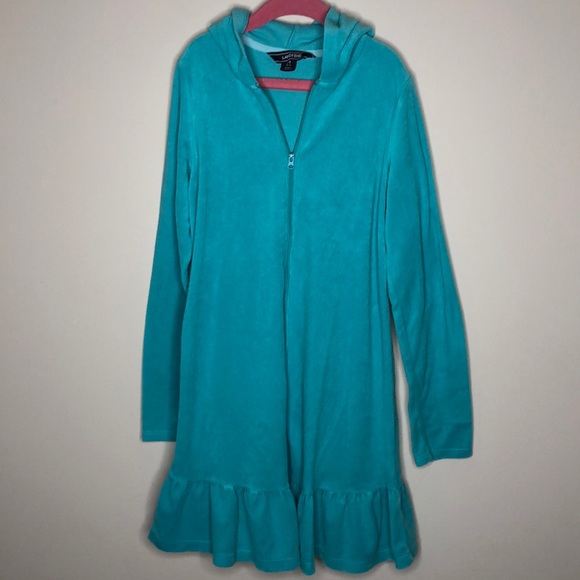 Lands' End Other - Girls turquoise Lands End Terry zip swim cover up Lands' End Other - Girls turquoise Lands End Terry zip swim cover up